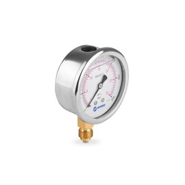 Glycerine Filled 63 mm Hydraulic Pressure Gauge Glycerine Gauge with Radial Connection 1/4 Inch 0-300 Bar M63RL1/40-300 H