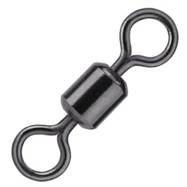 BKK Rolling Swivel-32 Black Fishing Swivel for Assembly for Predatory Fish and Sea Fishing Size 12 / 9 kg / 10 Pieces
