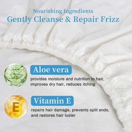 RAQEHO 2PCS Shampoo Caps No Rinse - Rinse Free dry Shower Cap Shampoo Conditioner Rinseless Waterless Hair Washing Cap For Elderly Adults Men Women Hospital After Surgery Bedridden Patient（Short Hair）