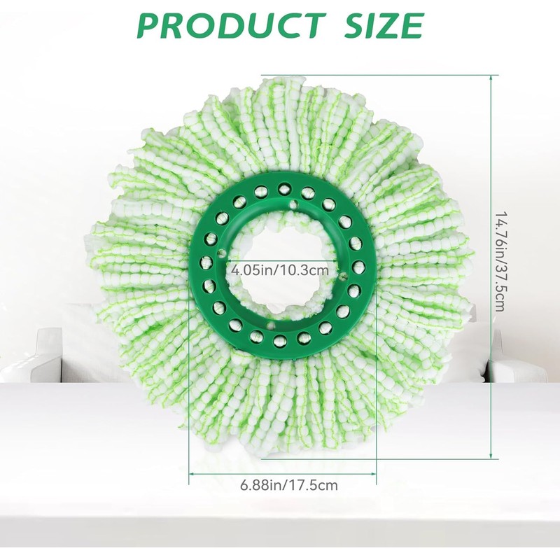Mop Head Replacement for Libman Tornado Spin Mop System, Resuable