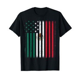 Mexican American Flag Kids Men Women Mexico Independence Day T-Shirt