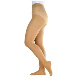 Alcare Ansilk 1 Pantyhose Elastic Stockings 18422 Clear Beige M
