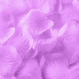 Super Z Outlet Silk Fabric Flower Mini Rose Petals for Weddings (1000 Pieces) (Lavender)