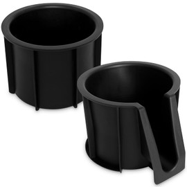 AOIT 2PCS Cup Holder Insert Compatible with To yota 4RUNNER 2010-2023, Rubber Holder Cup Vehicle Parts & Accessories, Replaces 66991-35030 66992-35030 Center Console Left Front & Rear Cupholder Insert