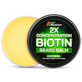 Bálsamo para Barba 2X Engrosamiento Biotina - Estilos, Crecimiento, Fortalece y Suaviza Barbas y Bigotes - Cera Acondicionador Natural para Barba Con 
