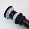 OUBONI Bathroom Sink Drain with Overflow, Matte Black Pop Up