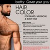 Betty Cover Your Gray Mens Hair Color for Beard, Mustache