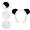 GAFATORY 5Pcs Panda Ears Headbands for Women Plush Headbands Cute