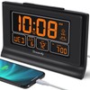 DreamSky Digital Alarm Clock with Battery Backup, 5 Inch Large