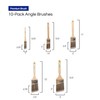 Pro Grade - Paint Brushes - 10 Pack Variety Angle