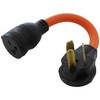 AC WORKS 30 Amp 3-Prong Dryer Wall Outlet Adapter (To