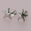 Touch Jewellery 925 Sterling Silver Starfish Stud Earrings