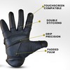 PROTEC StrikerShield Genuine Leather Removable Hard Knuckle Tactical Gloves with