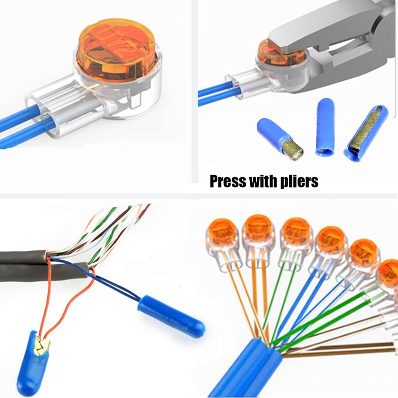 XINTAIHELE Telephone Wire Connector Kit 210PCS K1-UY/K2-UR/K3-UR2/K5/B Data Phone Wire