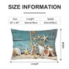 Beach Throw Pillow Cover Queen Size Set of 2 Starfish