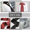 CHROME CRANE NR003 Women's Satin Stole Scarf, Stylish, Ribbon Tie