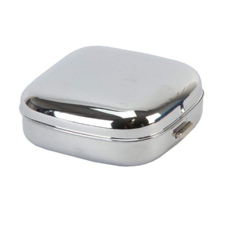 Widdop Metal Case Folding Travel Alarm Clock Desk Roman Numerals