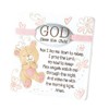 Dicksons Baby Bear God Bless This Child Tabletop/Wall Plaque for