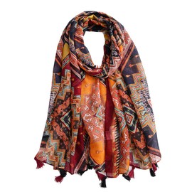 KOOYOL Lightweight Women's Fashion Floral Printed Winter Fall Warm Scarves Scarf Shawl