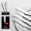 KINGSTONE Sharp Steak Knives, German Stainless Steel Steak Knife Set