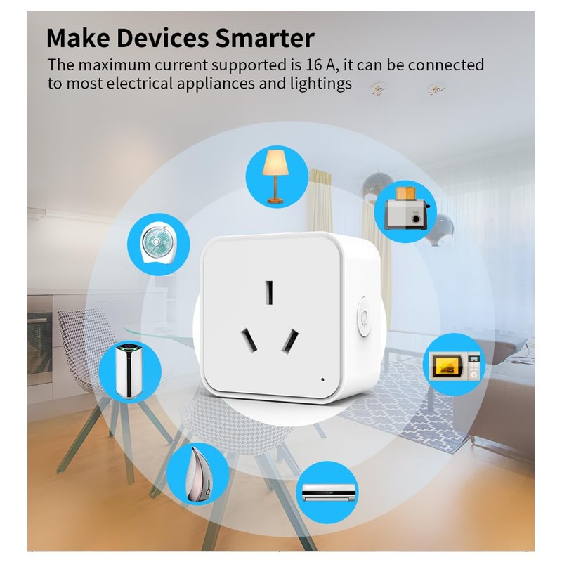 XENON Smart Plug, Wi-Fi Enabled, Voice Control - 2 Pack,