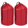 PATIKIL スタッフサック 2個入り5 x 10"防水アウトドア収納袋 ポータブルドローストリングダストフラップバッグ 軽量寝袋 キャンプ ハイキング 旅行用