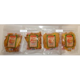 Trader Joe's Dried Fruit Just Mango Slices Unsulfured & Unsweetened 6oz 170g (Four Bags)