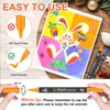 NICETY 128 Acrylic Paint Markers, Dual Tip Brush Paint Pens