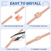MECCANIXITY U-Shaped Copper Crimping Terminal Connector 5/16" - 7/16"(7.5-11mm) Wire