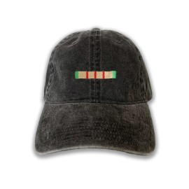 Unbranded Vietnam Veteran Ribbon Cap hat baseball hat veteran cap embroidered ballcap - Black