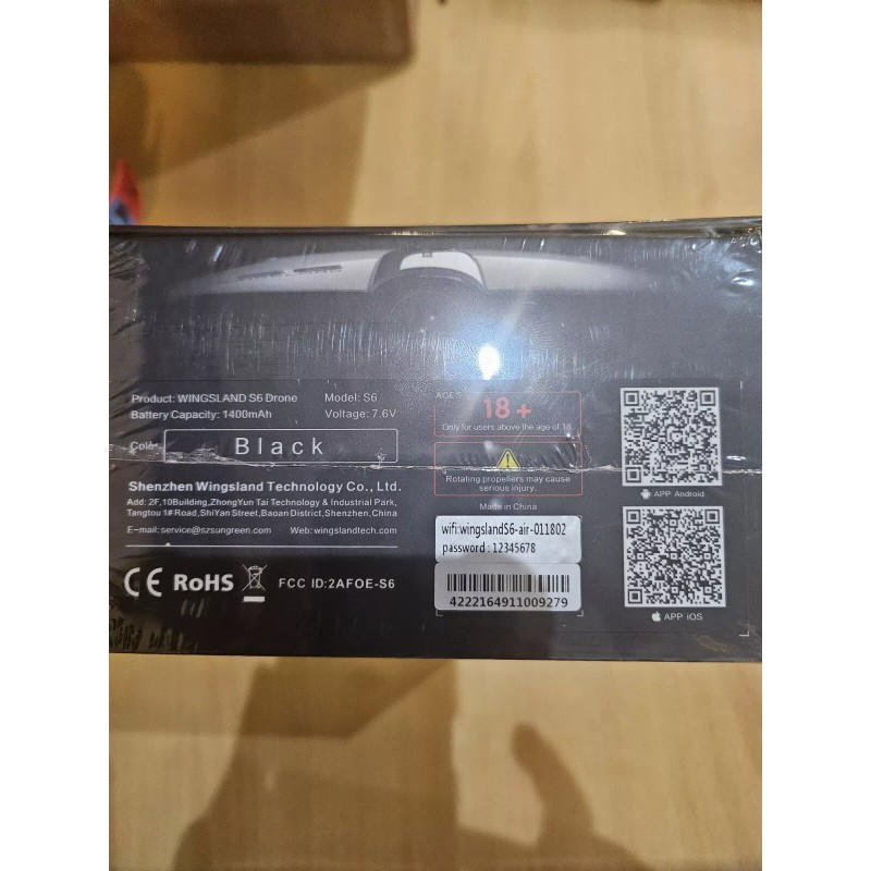 Wingsland Orange Wingsland S6 Drone GPS WI-FI APP Control 4K