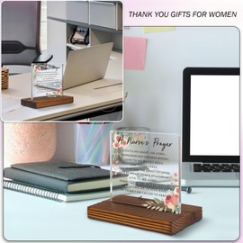Nurse Prayer Gift Clear Desk Decor Sign, Thank You Gift for Healthcare Professionals, Appreciation Gift for Nurse Graduation, Nurse Week Celebration Office and Clinic Decor EC163