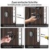 MANICAF Lock Cylinder (Brass) with Key (25/25 - Profile)