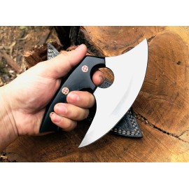 9211K Ulu Knife amazing Handle grip, Pizza slicer/Vegetab
