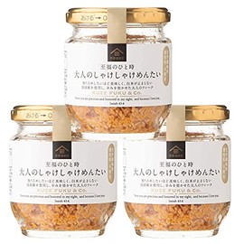 Housework Yaro, Kuzefuku Shoten, Set of 3, Adult Shakeshakementai, 2.8 oz (80 g), Mentaiko, Salmon, Flakes, Rice