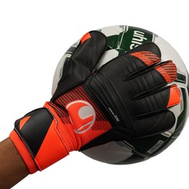 uhlsport Game/Practice Durable Soccer GK Keeper Gloves Soft Resist 1011318 01 7 Flow Orange x White x Black
