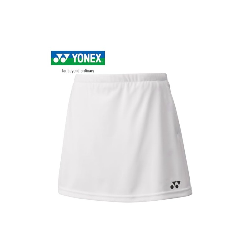Yonex 26170J Skirt, Skirt with Inner Spats, Girls, white (011)