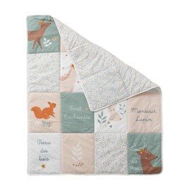 Vertbaudet Enchanted Forest Play Mat 100 x 120 cm Pink / Multicoloured