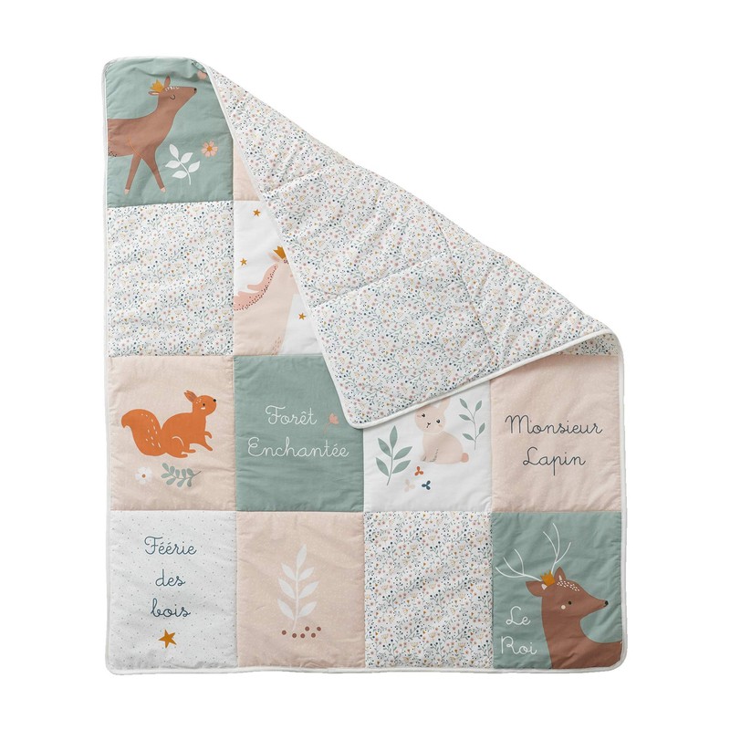 Vertbaudet Enchanted Forest Play Mat 100 x 120 cm Pink