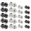 Willrain Sewing Snaps,120 Sets 8 mm and 10 mm,Black and