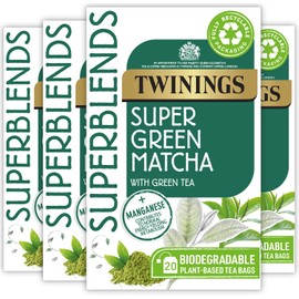 Twinings Superblends Super Green Matcha, 4 x 20 Tea bags