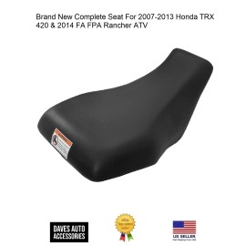 Autoparts Brand New Complete Seat For 2007-2013 Honda TRX 420 & 2014 FA FPA Rancher ATV