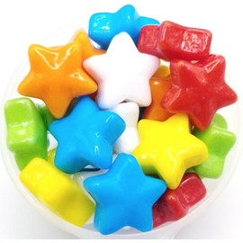 NCS Red, Orange, Yellow, Green, Blue, and White Stars Edible Candy Sprinkles, 8 ounces - Great for Cupcakes, Cookies, Cakes, Cakes Pops, Donuts