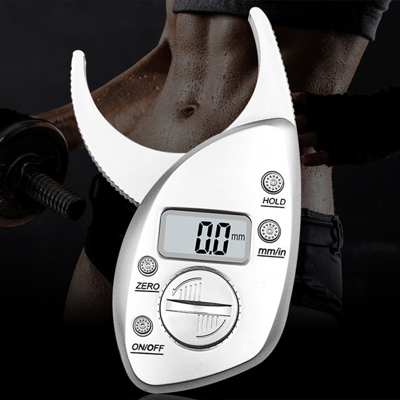 Skin Fat Caliper Portable Lightweight Comfortable Grip Accurate Measurement Digital