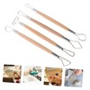Gatuida 4Pcs Pottery Sculpture Tools Set Stainless Steel Double Ended