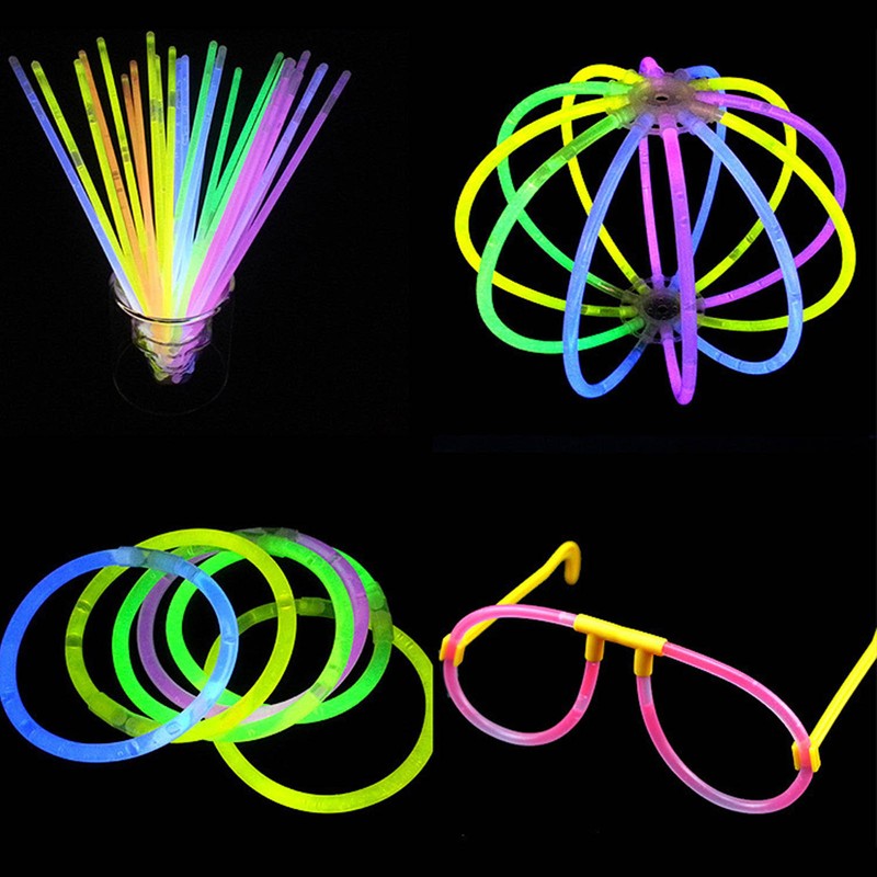 100PCS Glow Sticks Safe Waterproof Light Sticks Glow in The