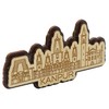 Printtoo Kanpur India Monuments Engraved Wooden Souvenir Fridge Magnet Collectibles