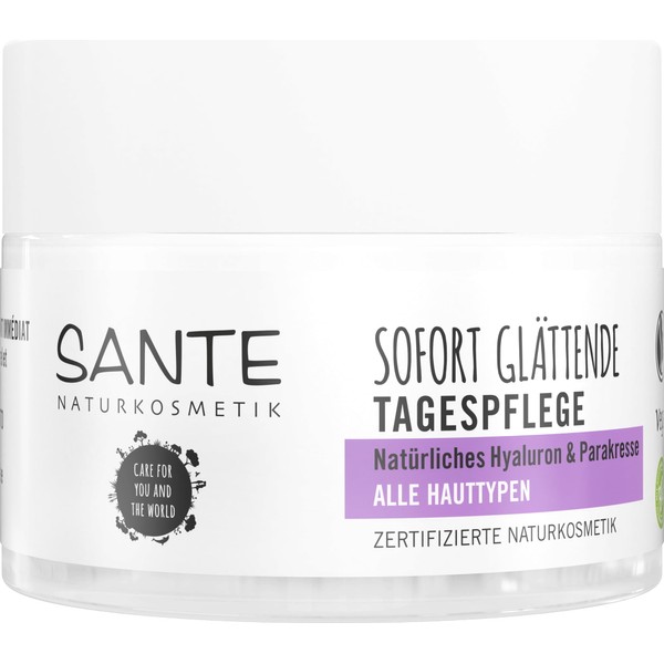 SANTE Naturkosmetik Instant Smooth Day Cream, 50 ml