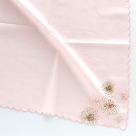 Paul & Joe Paul & Joe Handkerchief Women's (100% Cotton, Approx. 17.7 inches (45 cm), Floral Pattern, Women's, Pink