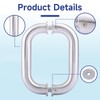 Lidajida 6'' C-Shaped Glass Shower Door Handle Back to Back